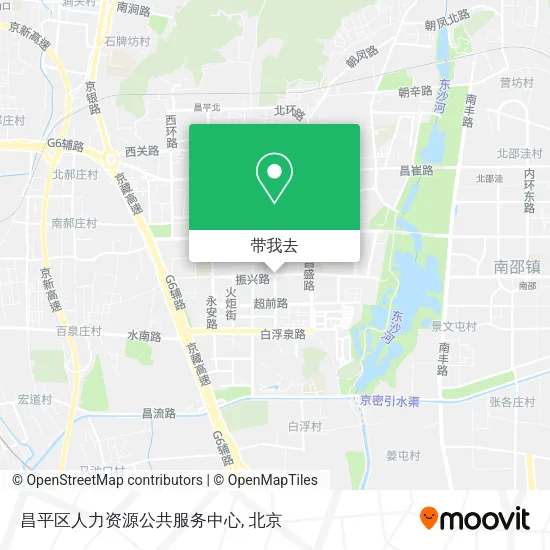 昌平区人力资源公共服务中心地图
