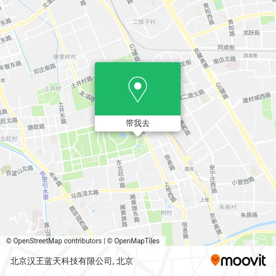 北京汉王蓝天科技有限公司地图