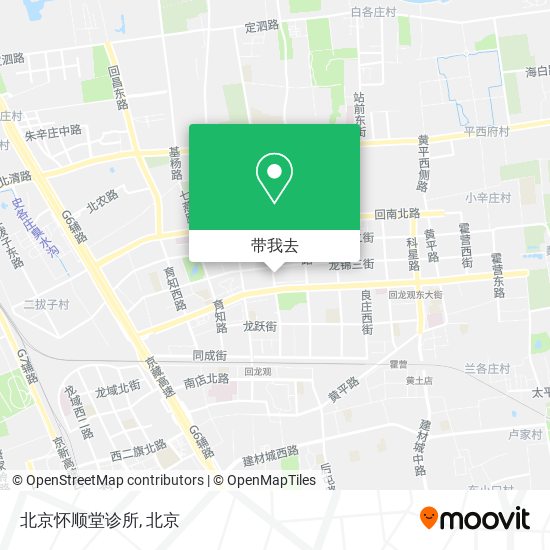 北京怀顺堂诊所地图