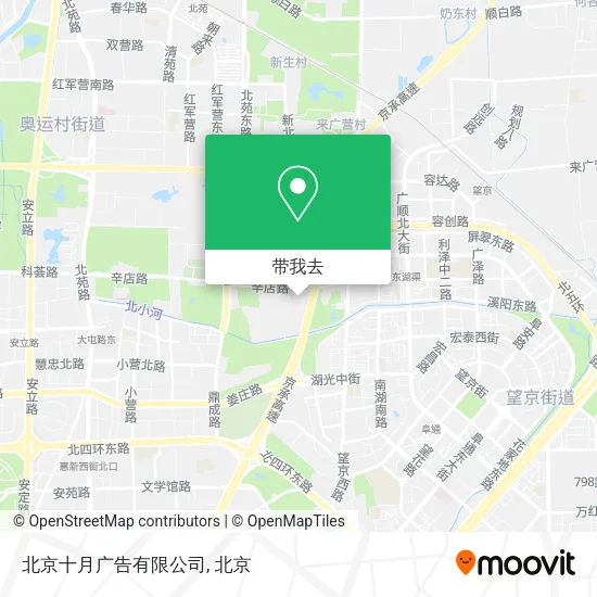北京十月广告有限公司地图