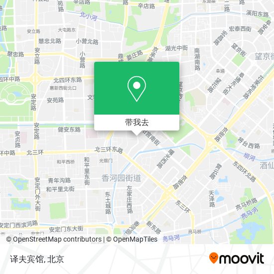 译夫宾馆地图