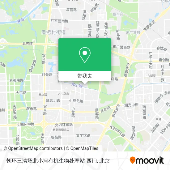 朝环三清场北小河有机生物处理站-西门地图