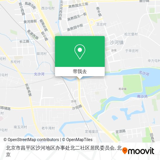 北京市昌平区沙河地区办事处北二社区居民委员会地图