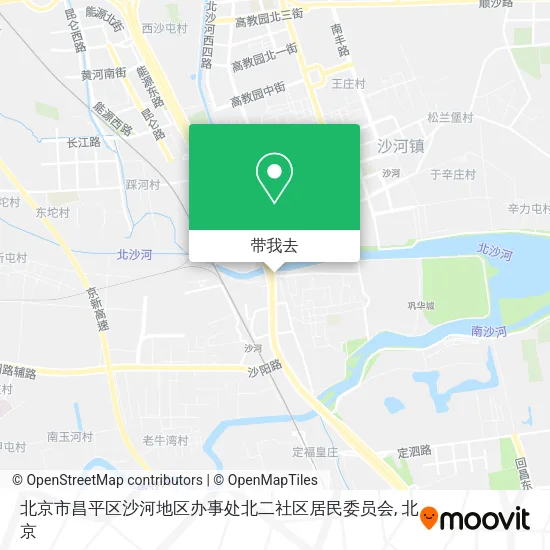 北京市昌平区沙河地区办事处北二社区居民委员会地图