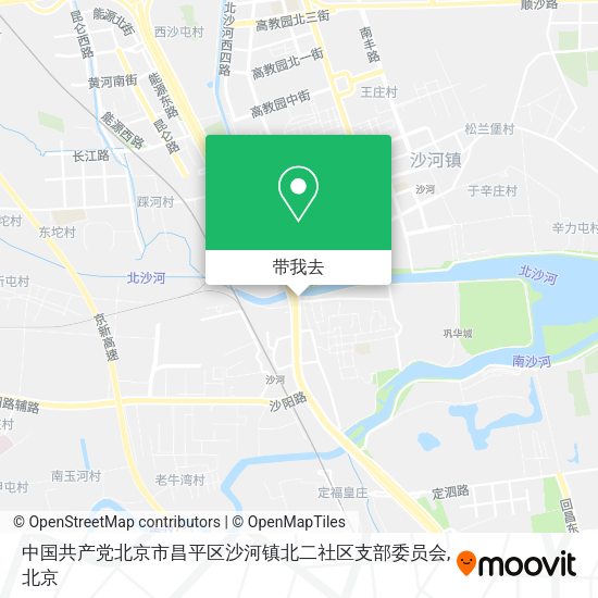 中国共产党北京市昌平区沙河镇北二社区支部委员会地图