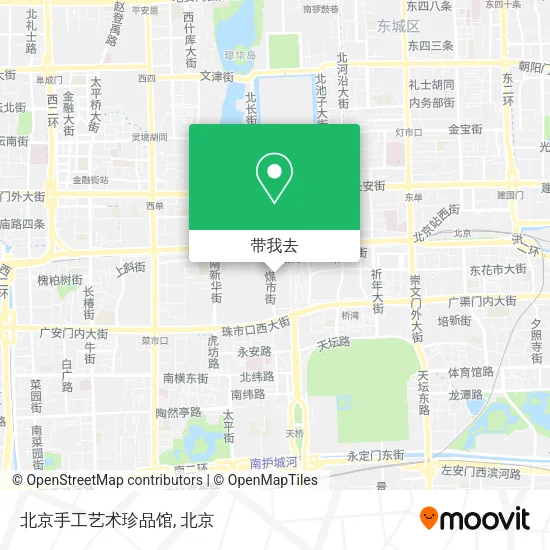 北京手工艺术珍品馆地图