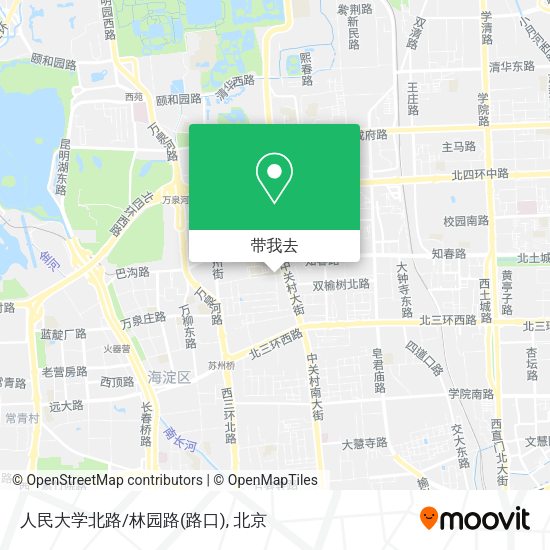 人民大学北路/林园路(路口)地图