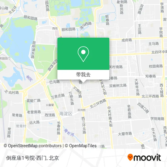 倒座庙1号院-西门地图