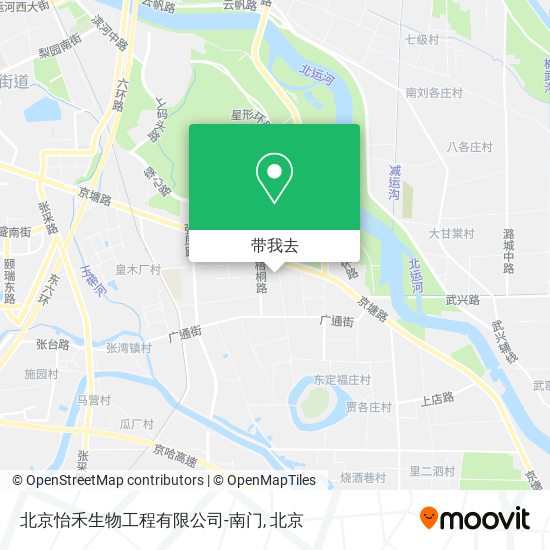 北京怡禾生物工程有限公司-南门地图