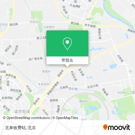 北皋收费站地图