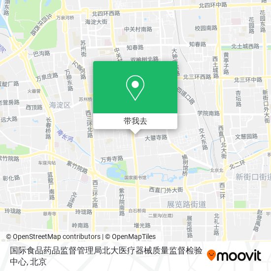 国际食品药品监督管理局北大医疗器械质量监督检验中心地图