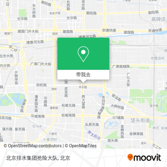 北京排水集团抢险大队地图