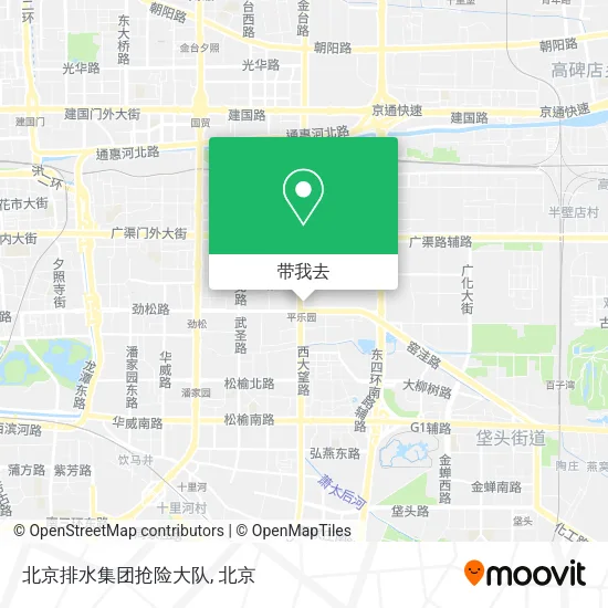 北京排水集团抢险大队地图