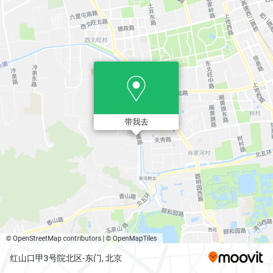红山口甲3号院北区-东门地图