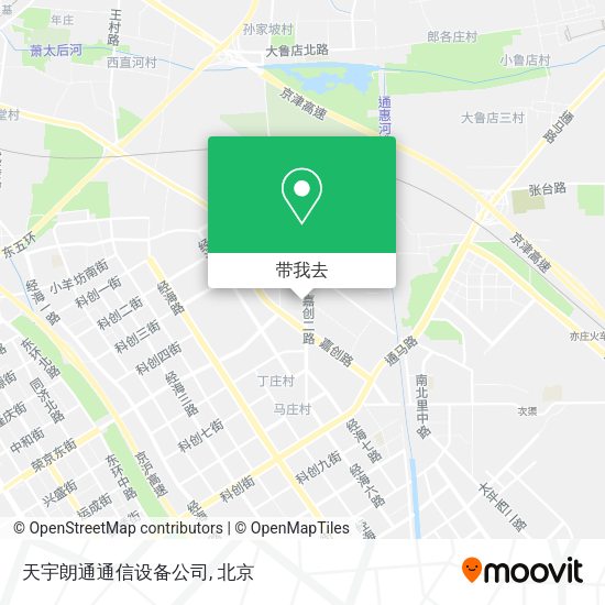 天宇朗通通信设备公司地图