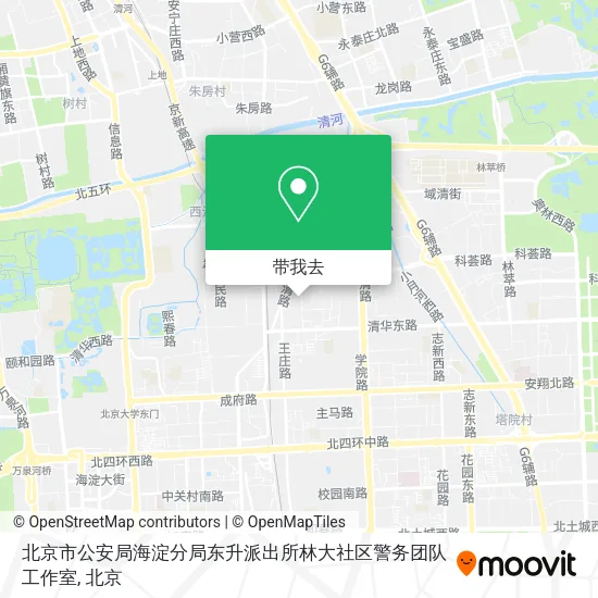 北京市公安局海淀分局东升派出所林大社区警务团队工作室地图