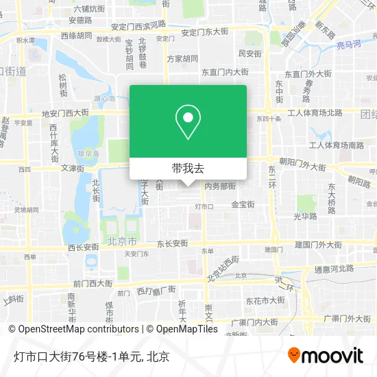 灯市口大街76号楼-1单元地图