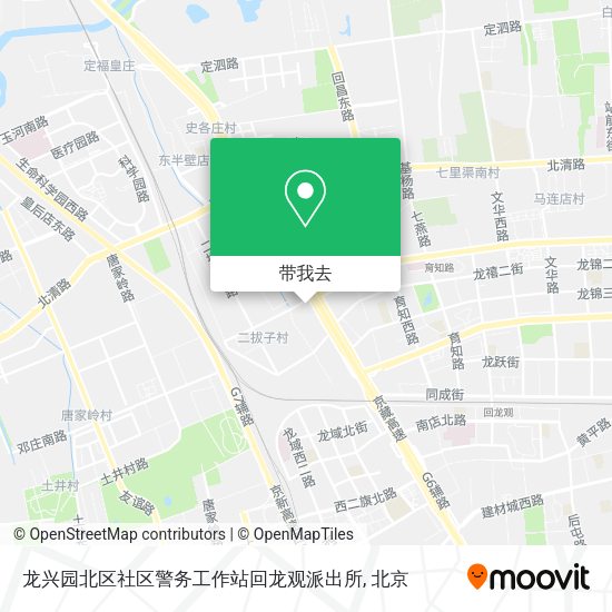 龙兴园北区社区警务工作站回龙观派出所地图