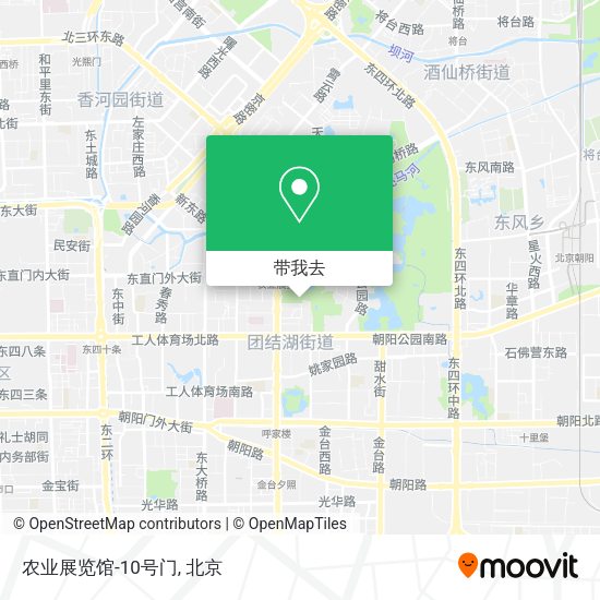 农业展览馆-10号门地图