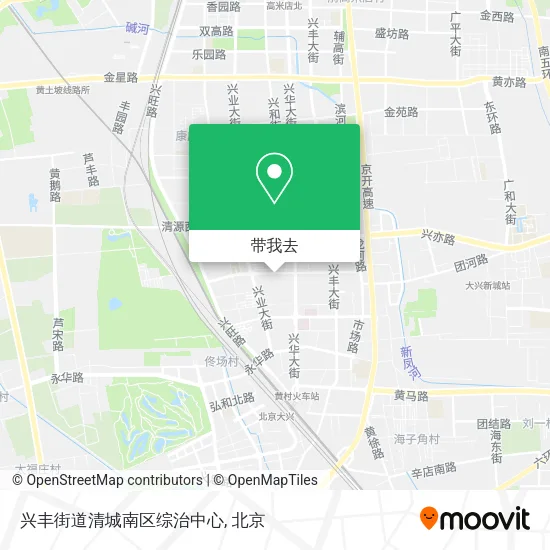 兴丰街道清城南区综治中心地图