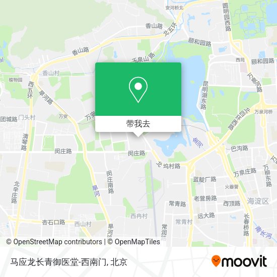 马应龙长青御医堂-西南门地图