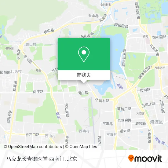 马应龙长青御医堂-西南门地图