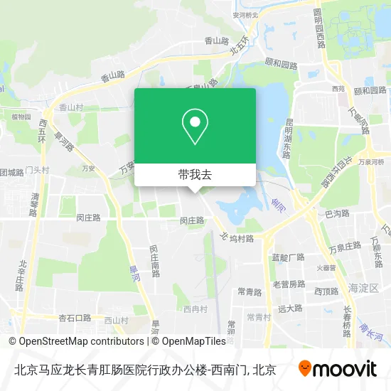 北京马应龙长青肛肠医院行政办公楼-西南门地图
