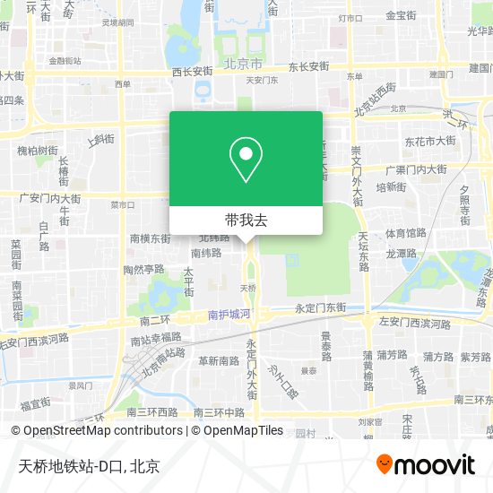 天桥地铁站-D口地图