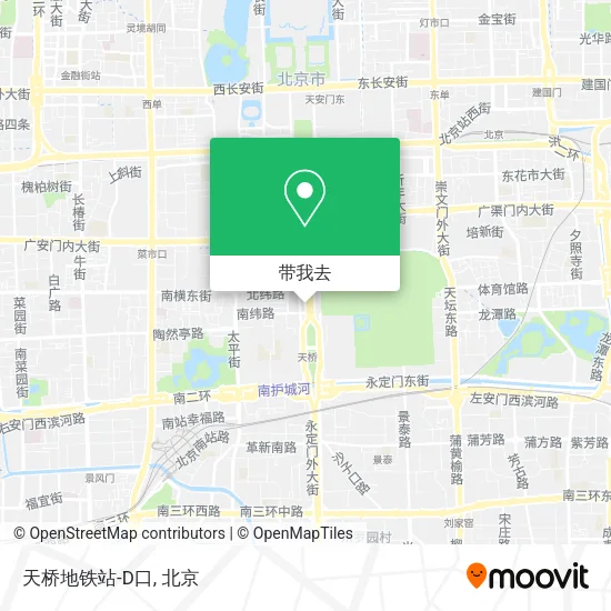 天桥地铁站-D口地图