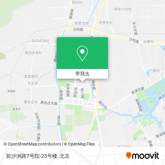 前沙涧路7号院-23号楼地图