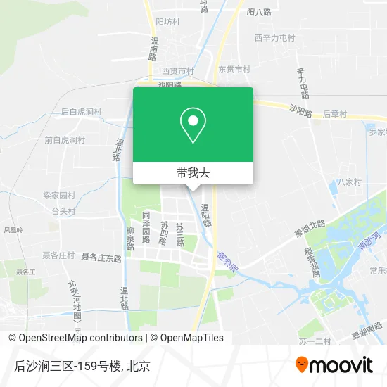 后沙涧三区-159号楼地图