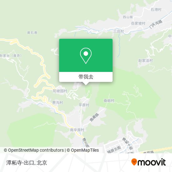 潭柘寺-出口地图
