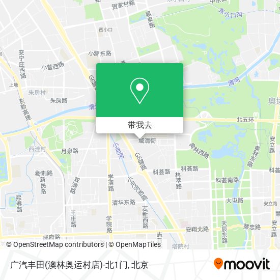 广汽丰田(澳林奥运村店)-北1门地图