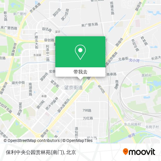 保利中央公园赏林苑(南门)地图