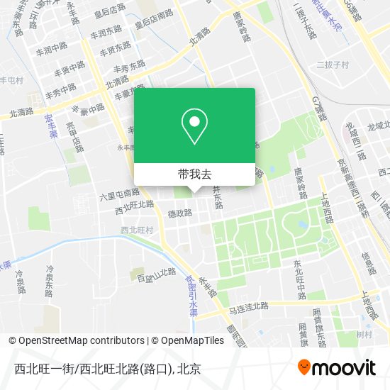 西北旺一街/西北旺北路(路口)地图