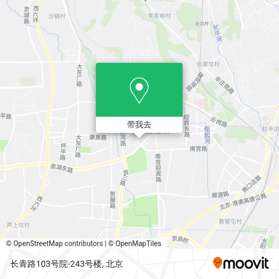 长青路103号院-243号楼地图