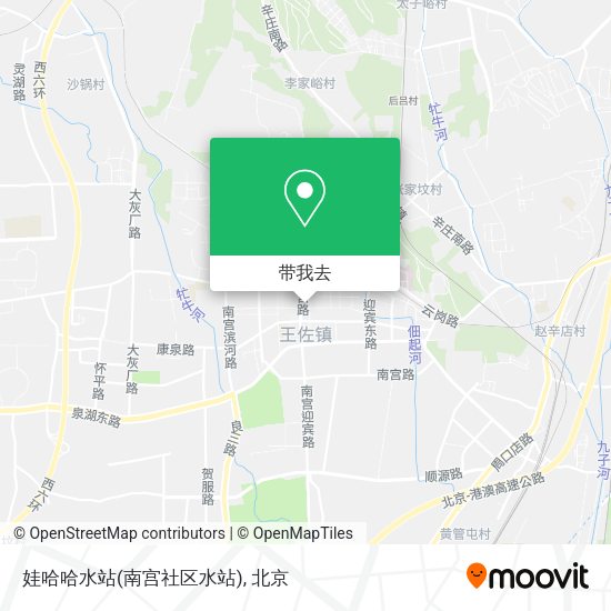 娃哈哈水站(南宫社区水站)地图