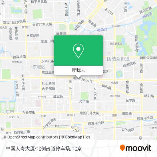 中国人寿大厦-北侧占道停车场地图