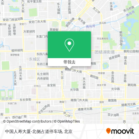 中国人寿大厦-北侧占道停车场地图
