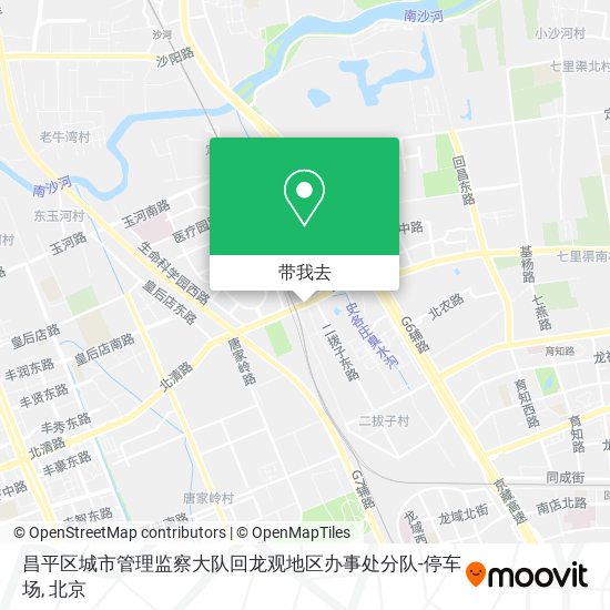 昌平区城市管理监察大队回龙观地区办事处分队-停车场地图