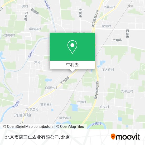 北京窦店三仁农业有限公司地图