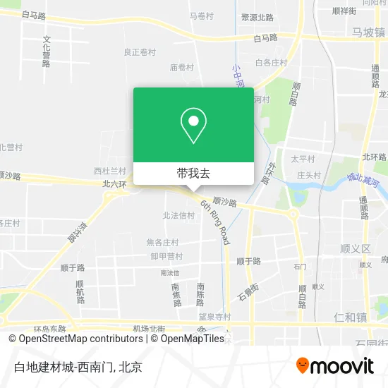 白地建材城-西南门地图