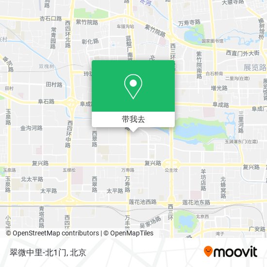 翠微中里-北1门地图