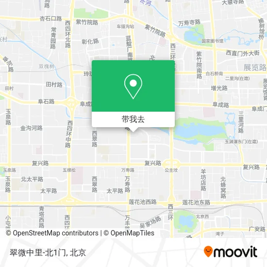 翠微中里-北1门地图