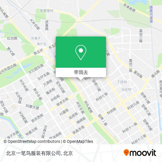 北京一笔鸟服装有限公司地图