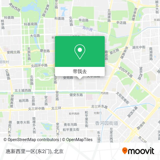 惠新西里一区(东2门)地图