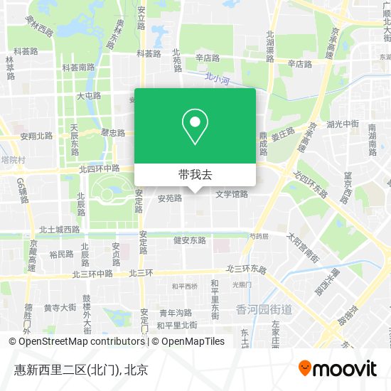惠新西里二区(北门)地图