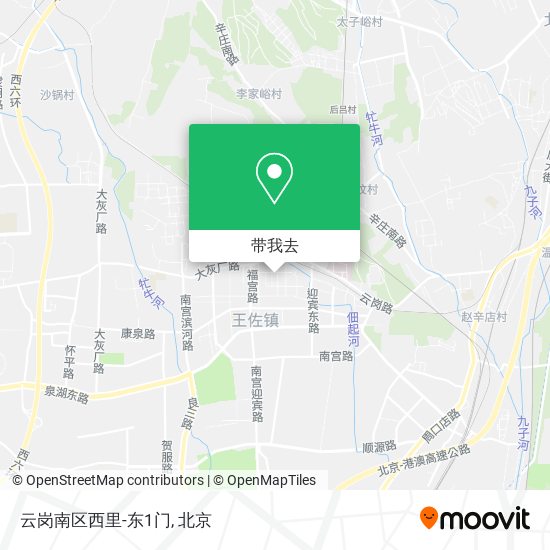 云岗南区西里-东1门地图