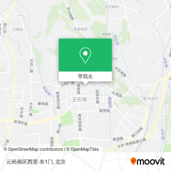 云岗南区西里-东1门地图
