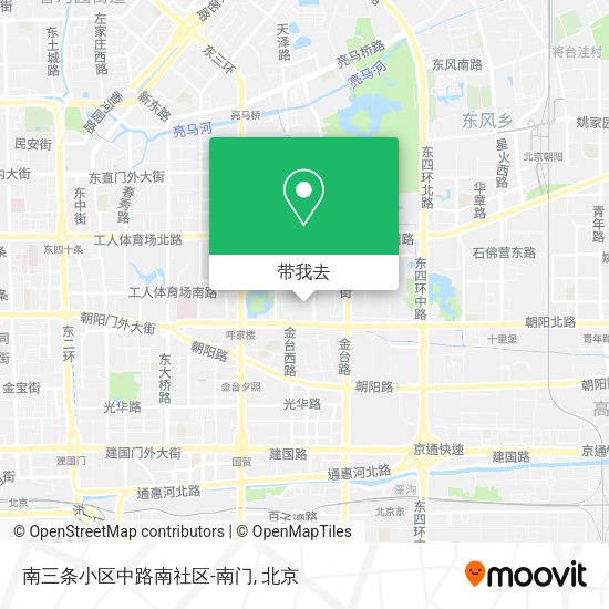 南三条小区中路南社区-南门地图